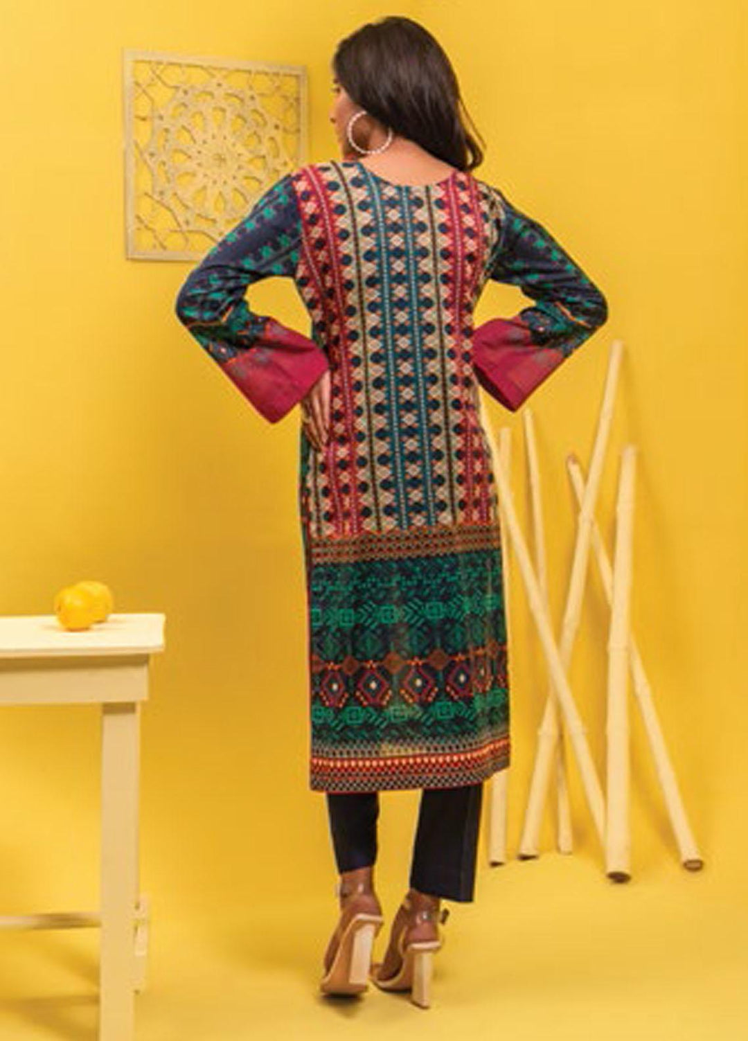 Lamha by Tarzz Printed Lawn  Unstitched Kurties TZ21L SS-1-09 - Spring / Summer Collection