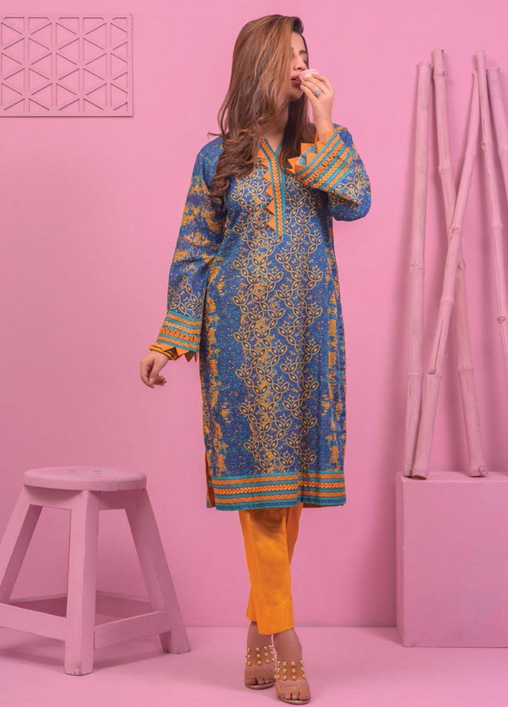 Lamha by Tarzz Printed Lawn  Unstitched Kurties TZ21L SS-1-12 - Spring / Summer Collection