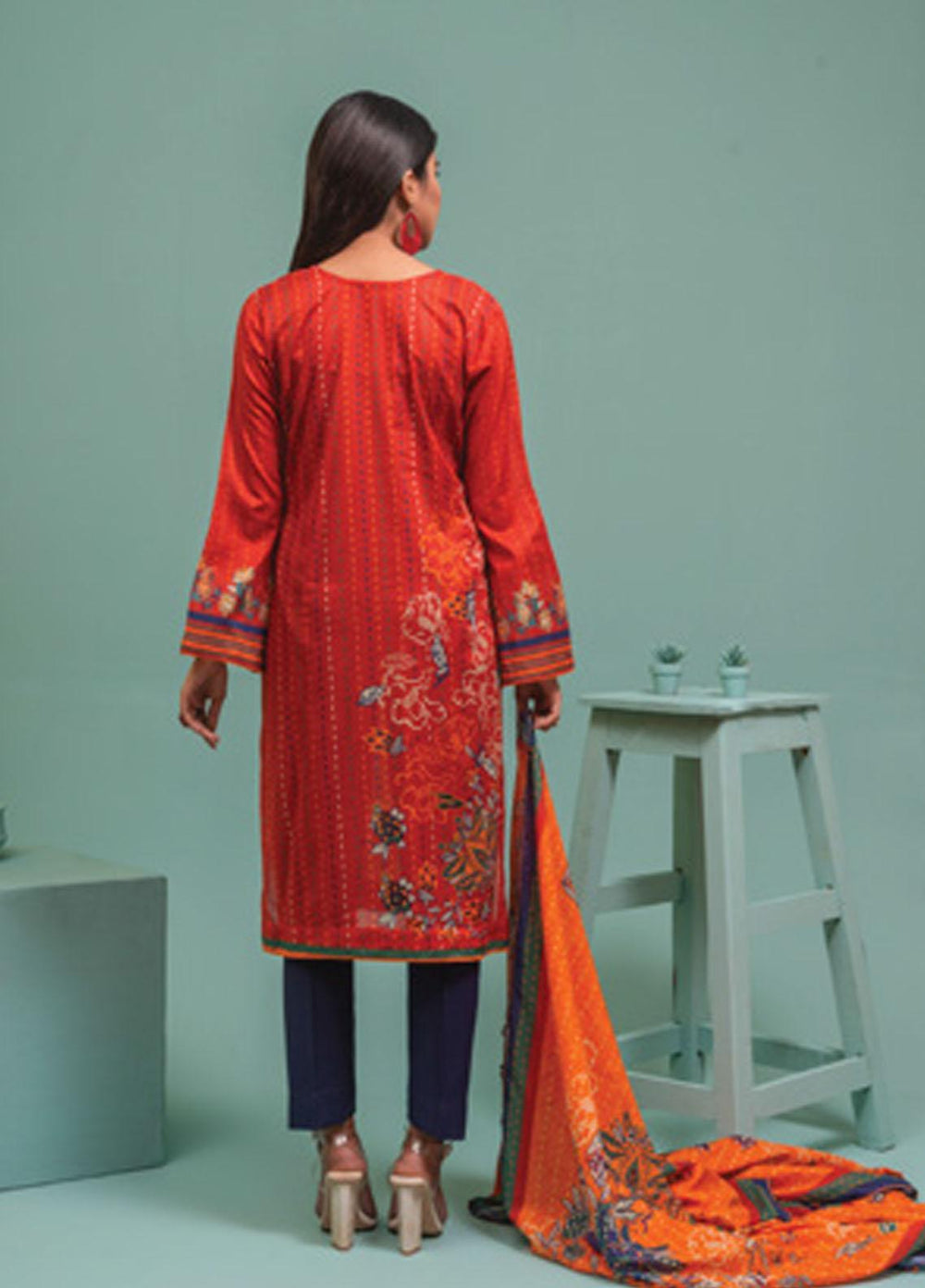 Lamha by Tarzz Printed Lawn Suits Unstitched 2 Piece TZ21L SS-2-01 - Spring / Summer Collection