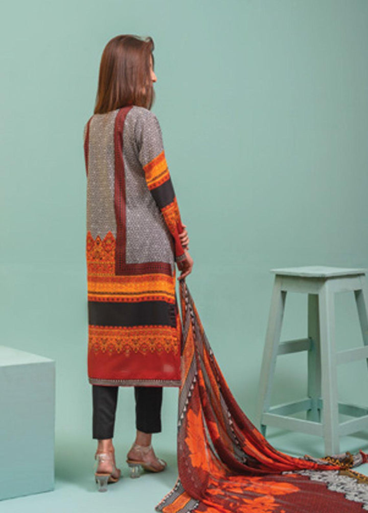 Lamha by Tarzz Embroidered Lawn Suits Unstitched 3 Piece TZ21L SS-3-03 - Spring / Summer Collection