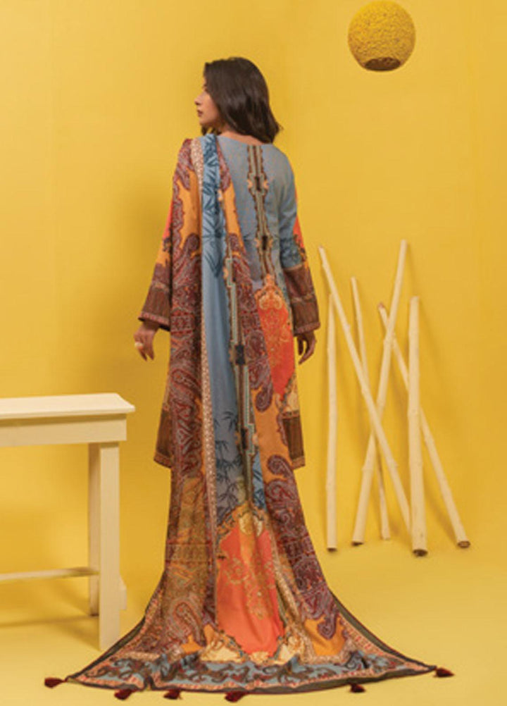 Lamha by Tarzz Printed Lawn Suits Unstitched 3 Piece TZ21L SS-3-09 - Spring / Summer Collection