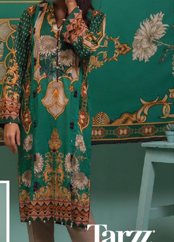 Lamha by Tarzz Printed Lawn Suits Unstitched 3 Piece TZ21L SS-3-10 - Spring / Summer Collection