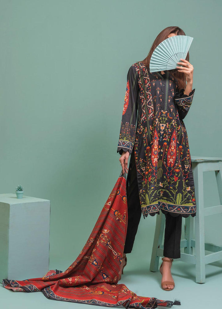 Lamha by Tarzz Printed Lawn Suits Unstitched 3 Piece TZ21L SS-3-16 - Spring / Summer Collection