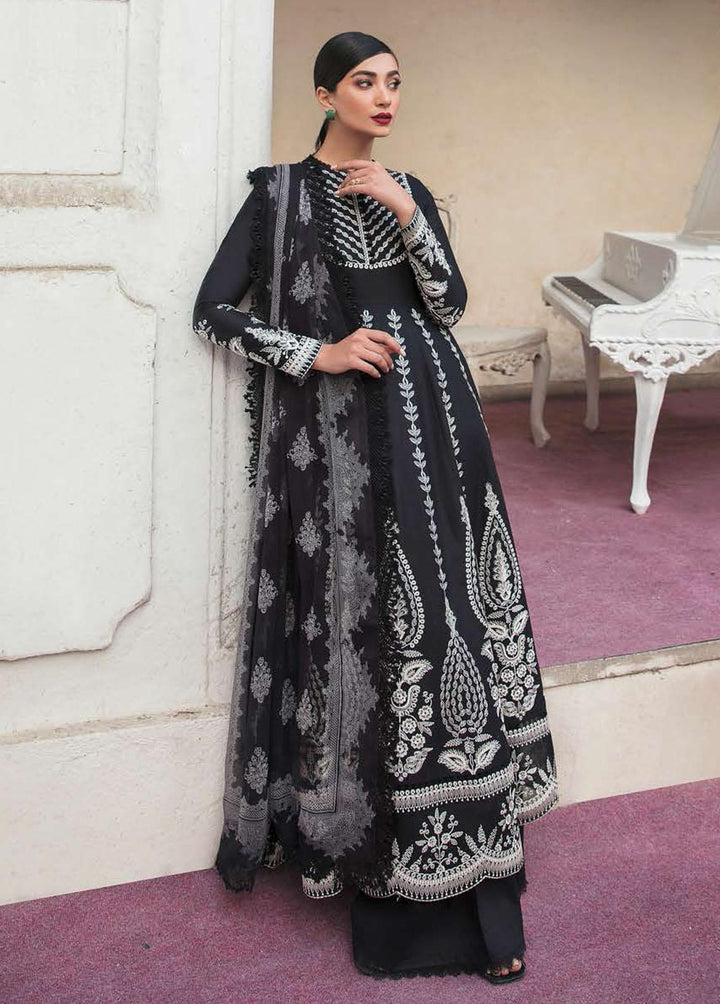 Lamhay By Afrozeh Embroidered Lawn Suits Unstitched 3 Piece AF23L 006 Sable - Luxury Collection