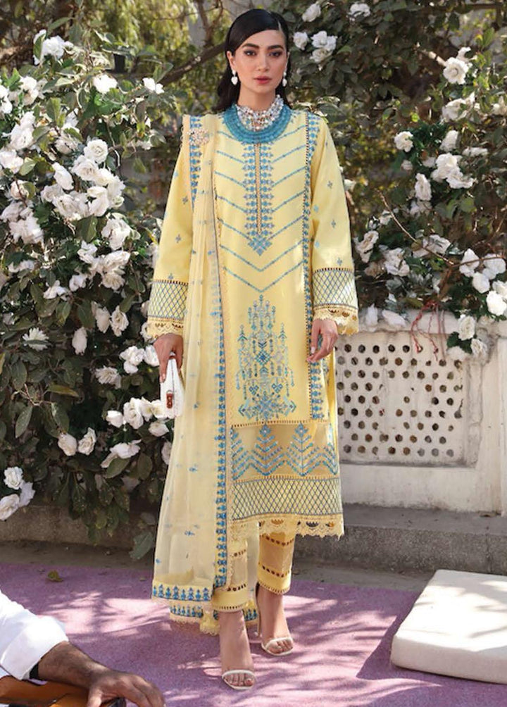 Lamhay By Afrozeh Embroidered Lawn Suits Unstitched 3 Piece AF23L 007 Zephyr - Luxury Collection