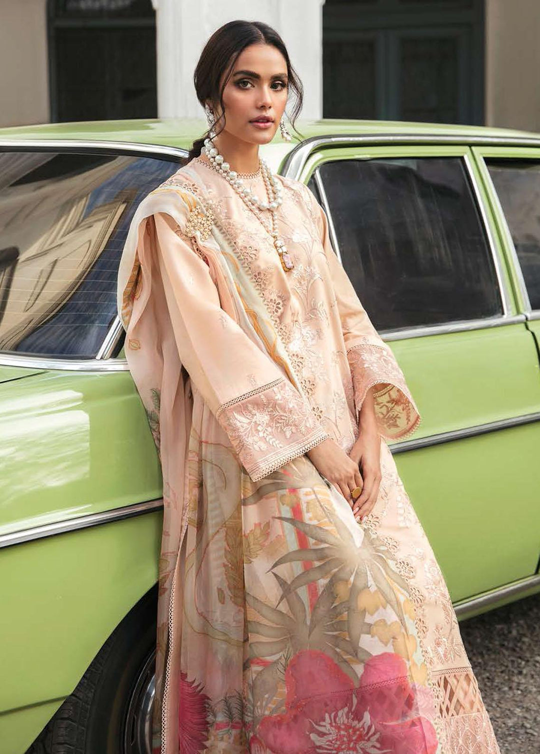 Lamhay By Afrozeh Embroidered Lawn Suits Unstitched 3 Piece AF23L 009 Euphoria - Luxury Collection