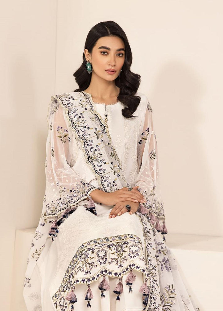 Lamhay By Alizeh Fashion Embroidered Chiffon Suits Unstitched 3 Piece AFB23L Abar - Festive Collection