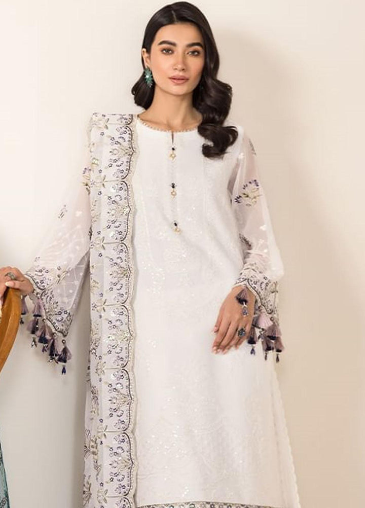 Lamhay By Alizeh Fashion Embroidered Chiffon Suits Unstitched 3 Piece AFB23L Abar - Festive Collection