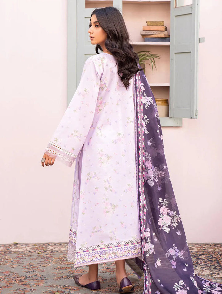 Lamhay By Bin Ilyas Embroidered Lawn Suit Unstitched 3 Piece BI24LL D-103 - Summer Collection