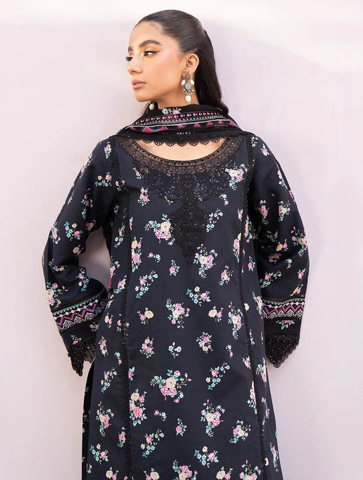 Lamhay By Bin Ilyas Embroidered Lawn Suit Unstitched 3 Piece BI24LL D-110 - Summer Collection