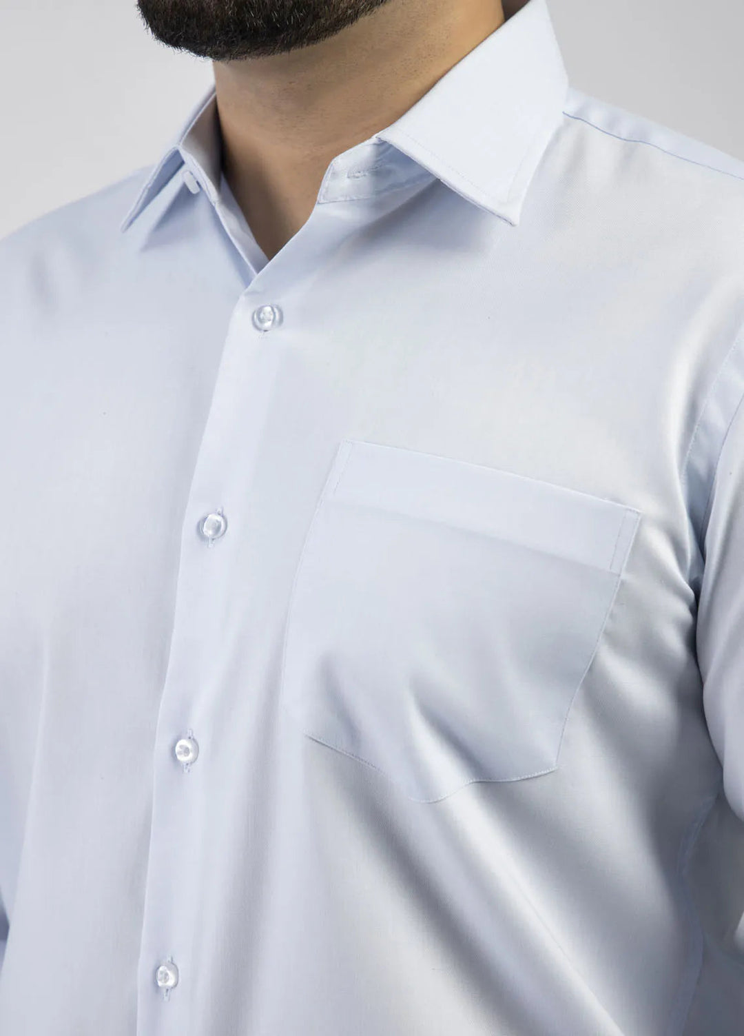 Lamorado Cotton Formal Men Shirt - Light Blue Formal Pure Cotton