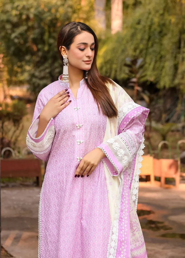 Lamorado Embroidered Lawn Suits Unstitched 3 Piece LMD25UC LWSU-25CK302 - Summer Collection