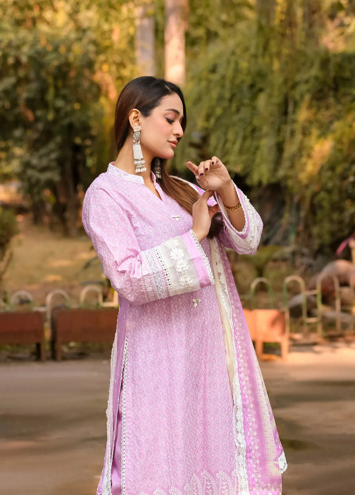Lamorado Embroidered Lawn Suits Unstitched 3 Piece LMD25UC LWSU-25CK302 - Summer Collection