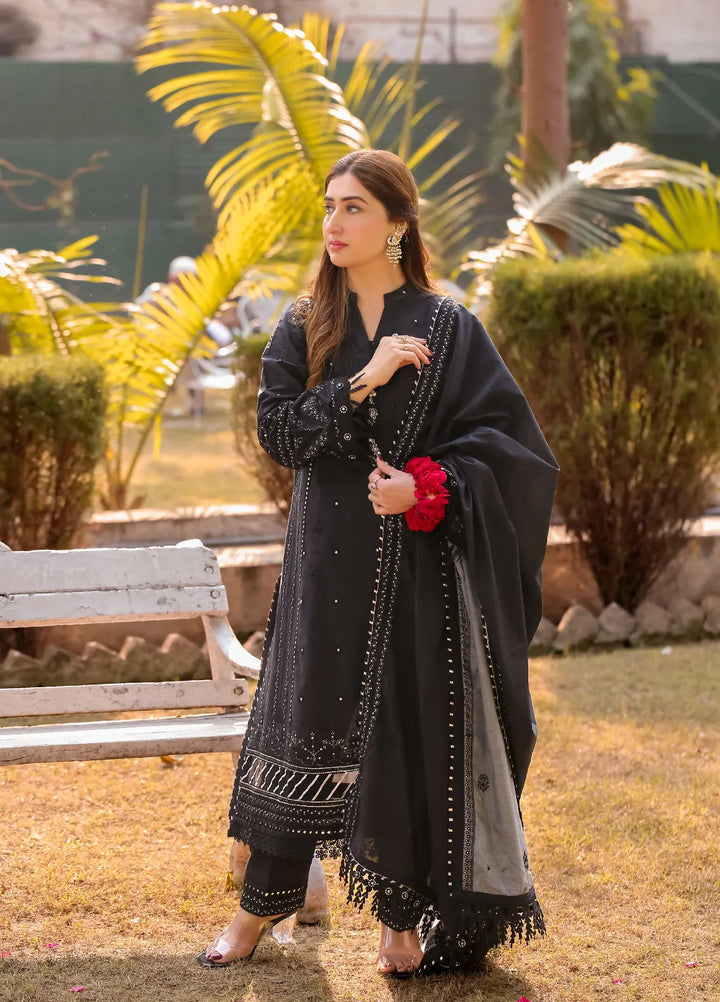 Lamorado Embroidered Lawn Suits Unstitched 3 Piece LMD25UC LWSU-25CK304 - Summer Collection