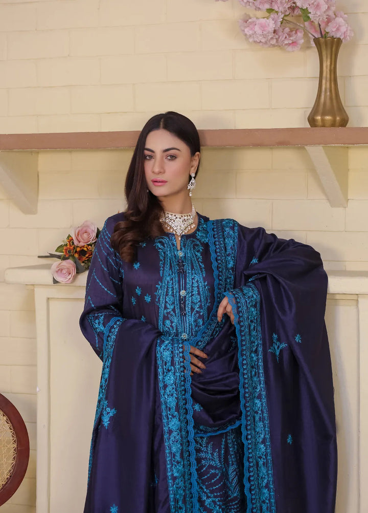 Lamorado Embroidered Raw Silk Suits Unstitched 3 Piece LMD25UF LWSU-25FE305 - Festive Collection