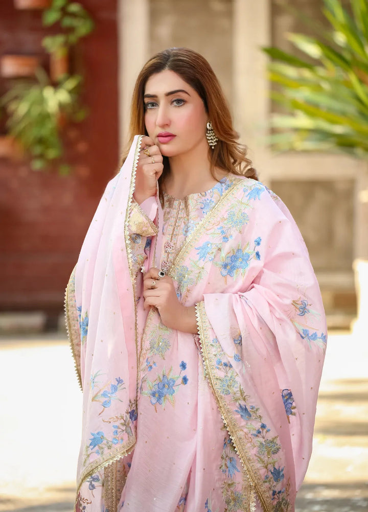 Lamorado Embroidered Swiss Cotton Suits Unstitched 4 Piece LMD25UF LWSU-25FE308 - Festive Collection