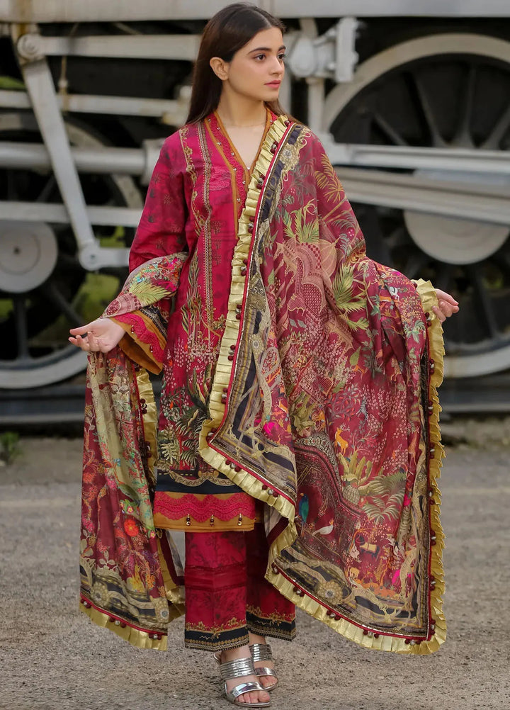 Lamorado Printed Lawn Suit Unstitched 3 Piece LMD25LP LWSU-25P302 - Summer Collection