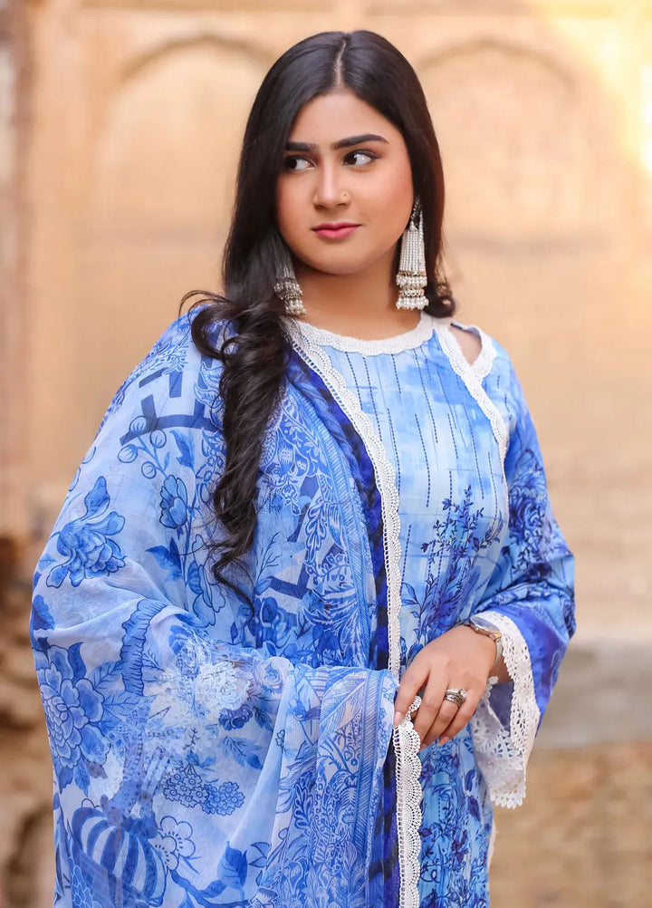 Lamorado Printed Lawn Suit Unstitched 3 Piece LMD25LP LWSU-25P303 - Summer Collection
