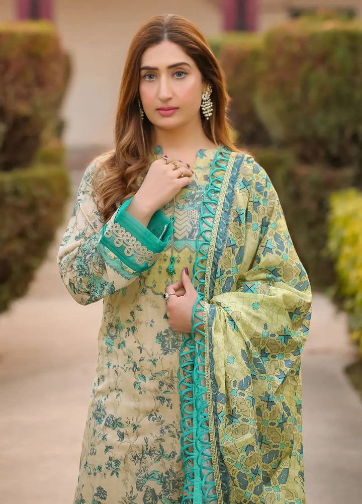 Lamorado Printed Lawn Suit Unstitched 3 Piece LMD25LP LWSU-25P306 - Summer Collection