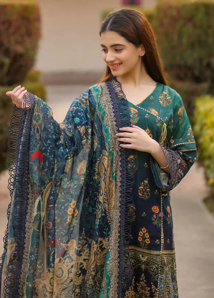 Lamorado Printed Lawn Suit Unstitched 3 Piece LMD25LP LWSU-25P309 - Summer Collection