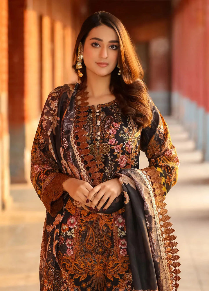 Lamorado Printed Lawn Suit Unstitched 3 Piece LMD25LP LWSU-25P310 - Summer Collection