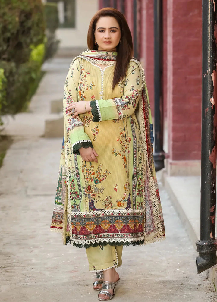 Lamorado Printed Lawn Suit Unstitched 3 Piece LMD25LP LWSU-25P311 - Summer Collection