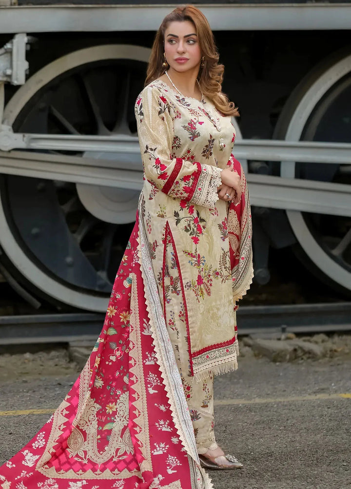 Lamorado Printed Lawn Suit Unstitched 3 Piece LMD25LP LWSU-25P312 - Summer Collection