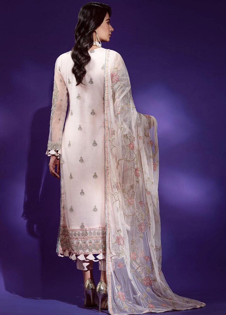 Lamour By Emaan Adeel Embroidered Net Suits Unstitched 3 Piece EA22L LR-05 - Luxury Collection