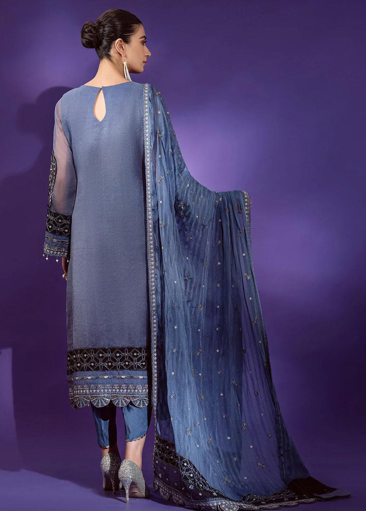 Lamour By Emaan Adeel Embroidered Organza Suits Unstitched 3 Piece EA22L LR-07 - Luxury Collection