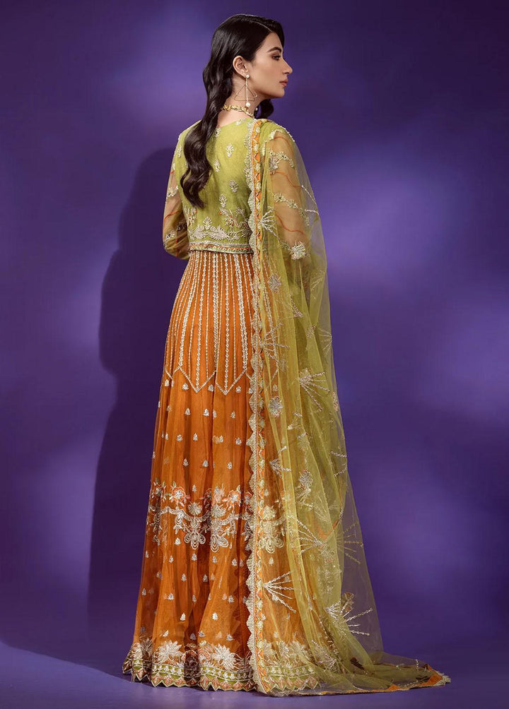 Lamour By Emaan Adeel Embroidered Net Suits Unstitched 3 Piece EA22L LR-10 - Luxury Collection