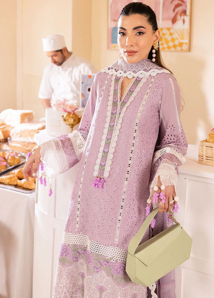Lamour by Saad Shaikh Embroidered Lawn Suit Unstitched 3 Piece SSK24L Azura - Summer Collection