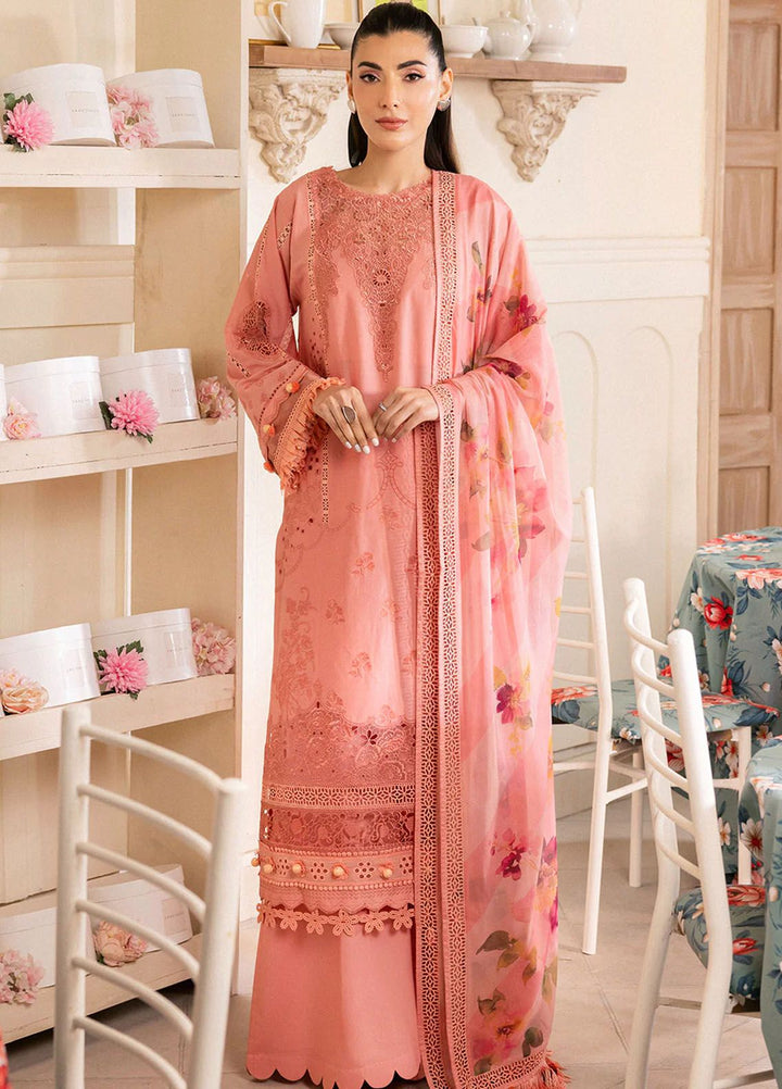 Lamour by Saad Shaikh Embroidered Lawn Suit Unstitched 3 Piece SSK24L Blossom - Summer Collection