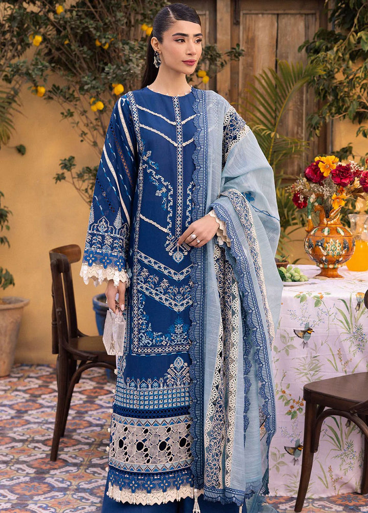 Lamour by Saad Shaikh Embroidered Lawn Suit Unstitched 3 Piece SSK24L Noa - Summer Collection