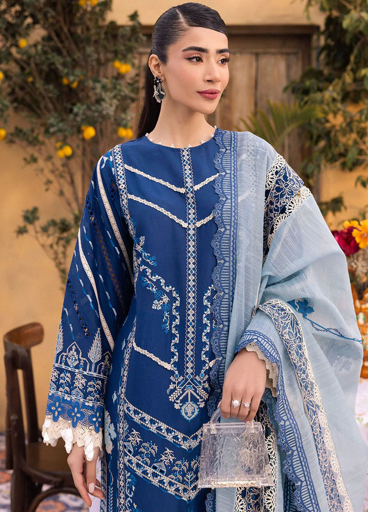 Lamour by Saad Shaikh Embroidered Lawn Suit Unstitched 3 Piece SSK24L Noa - Summer Collection