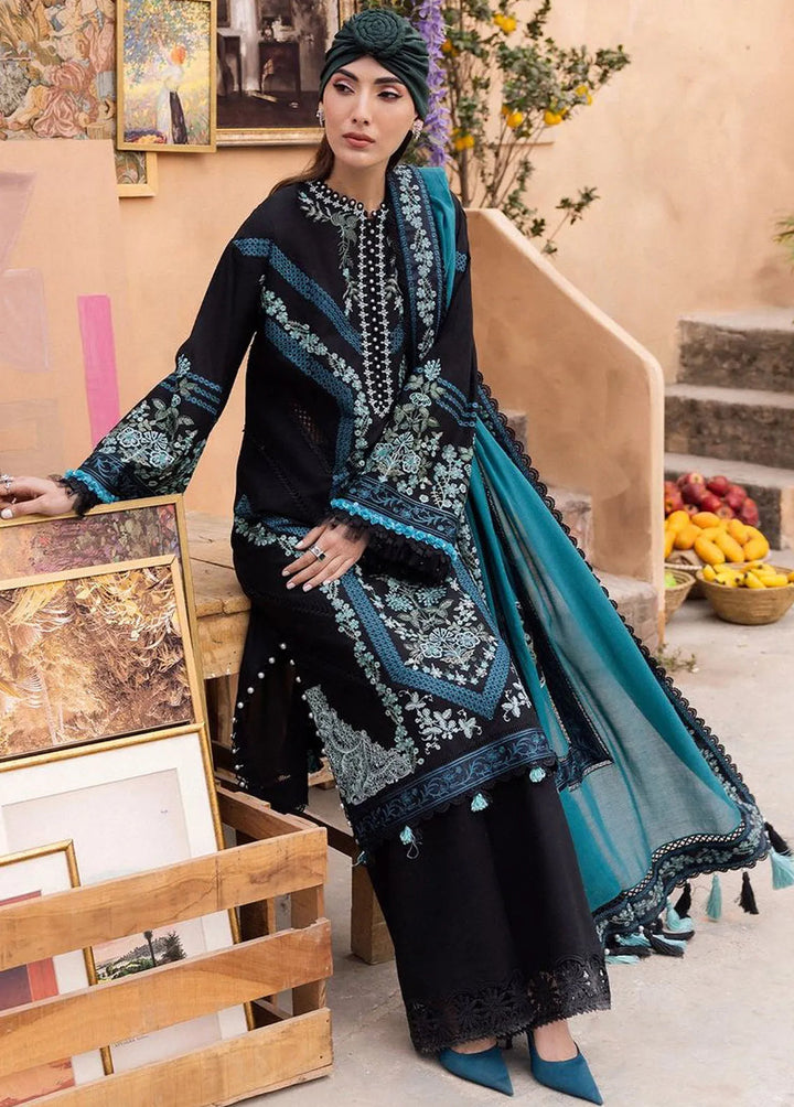 Lamour by Saad Shaikh Embroidered Lawn Suit Unstitched 3 Piece SSK24L Reh - Summer Collection
