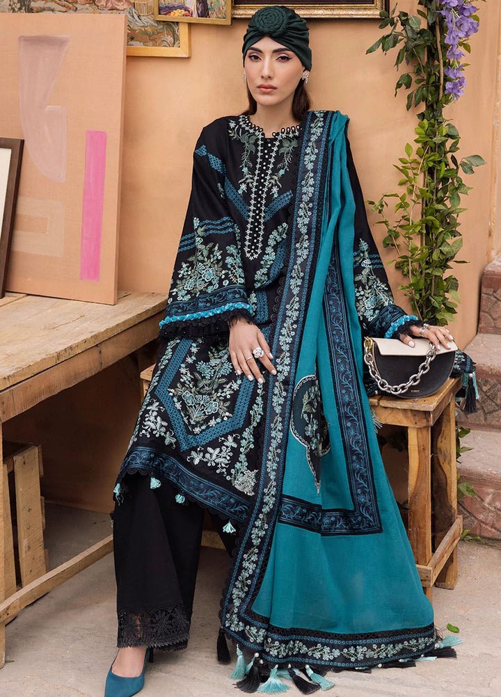 Lamour by Saad Shaikh Embroidered Lawn Suit Unstitched 3 Piece SSK24L Reh - Summer Collection