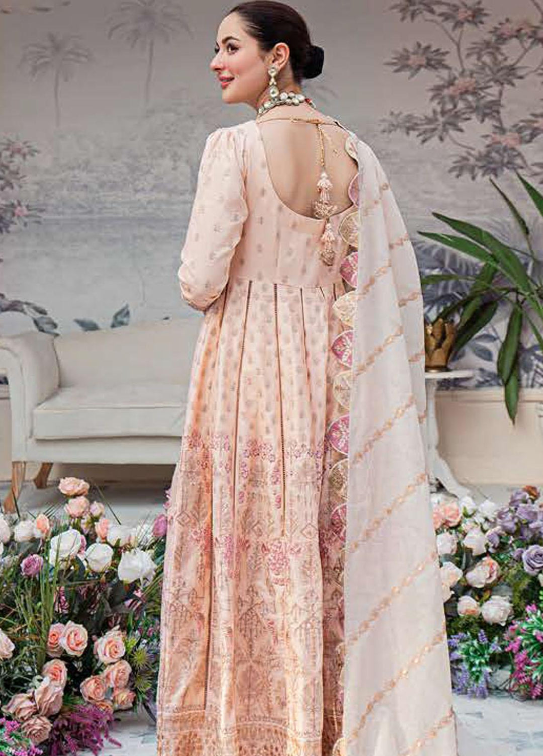 LAMOUR By Zarqash Embroidered Lawn Suits Unstitched 3 Piece ZRQ22L ZQ 008 Rozina - Luxury Collection