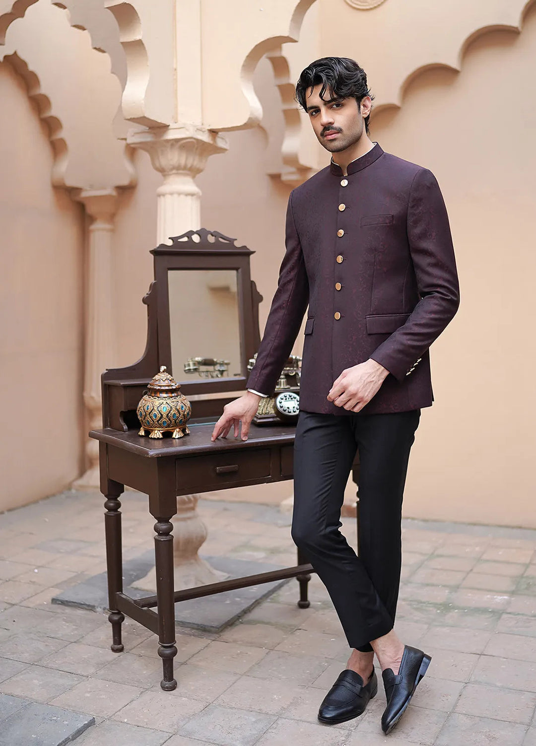 Lapel Tropical Formal Men Prince Suit - Remy