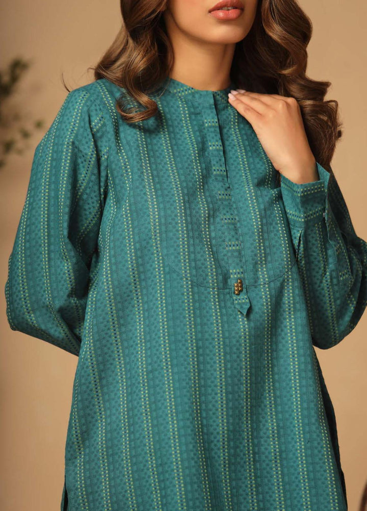 Sahar Pret Casual Cotton 2 Piece Suit Lapis Teal