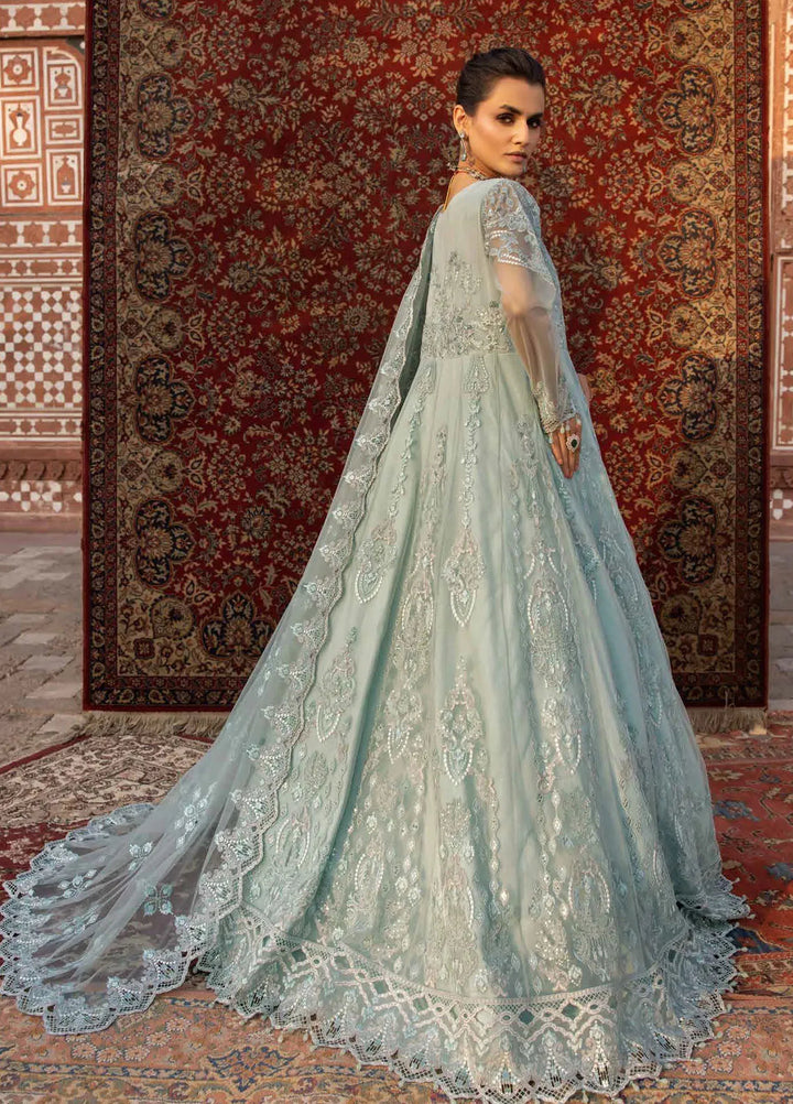 Lavish Premium Embroidered Organza Suits Unstitched 3 Piece LVP25UL D-01 Coriander - Formal Collection