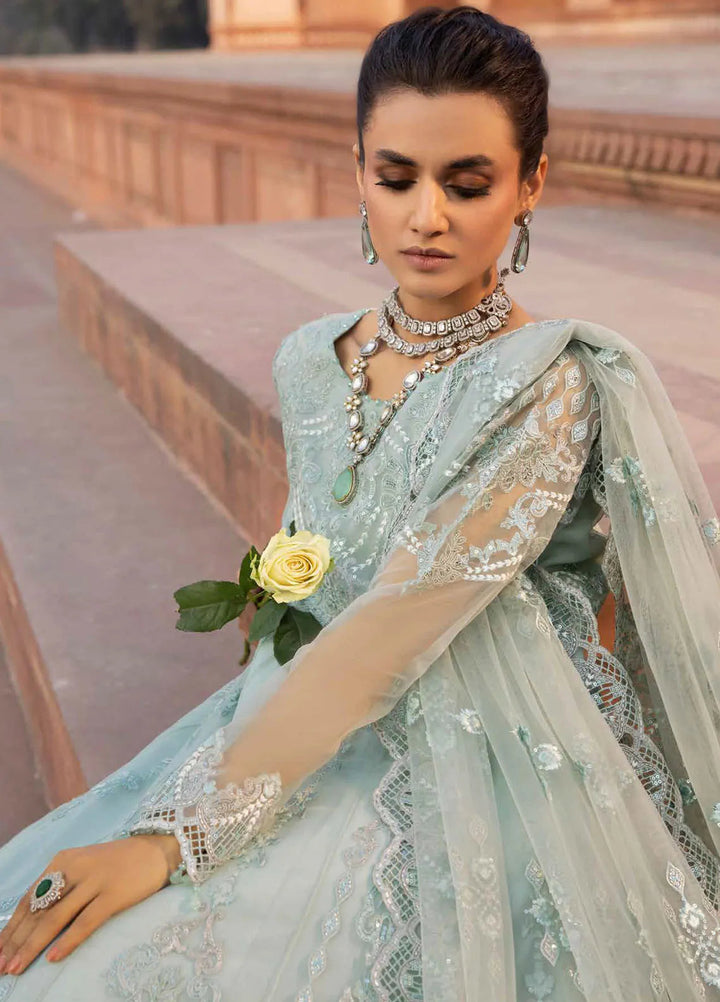 Lavish Premium Embroidered Organza Suits Unstitched 3 Piece LVP25UL D-01 Coriander - Formal Collection