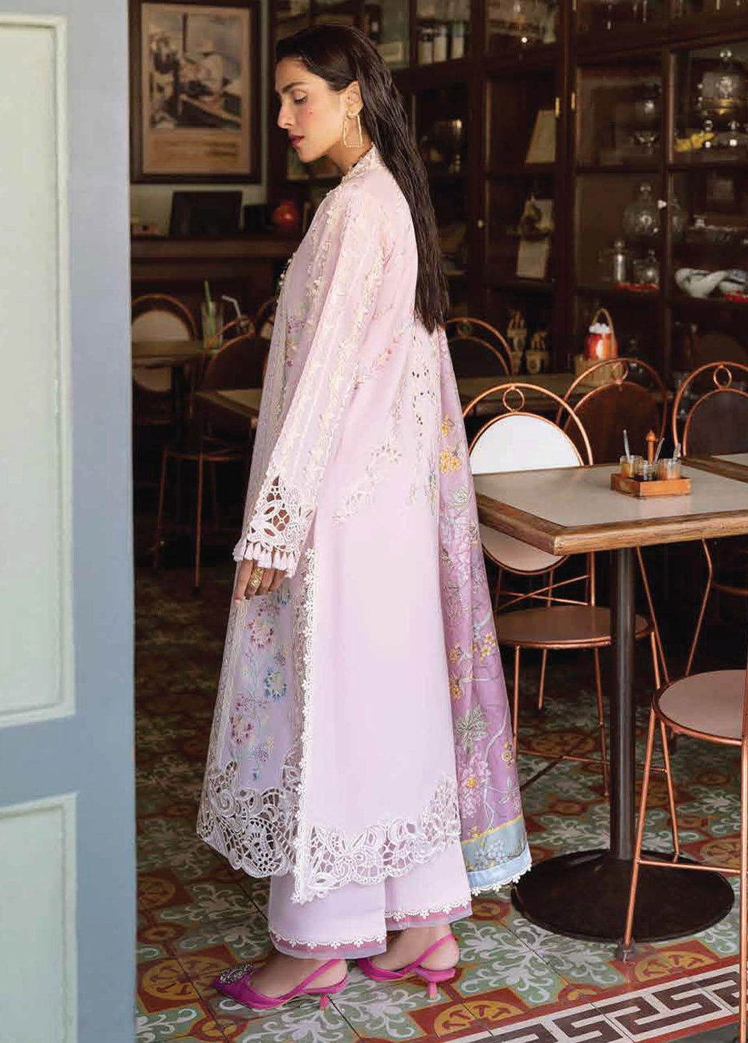 Lawana by Mushq Embroidered Lawn Suits Unstitched 3 Piece MQ23L MSL-23-01 Amara - Spring / Summer Collection