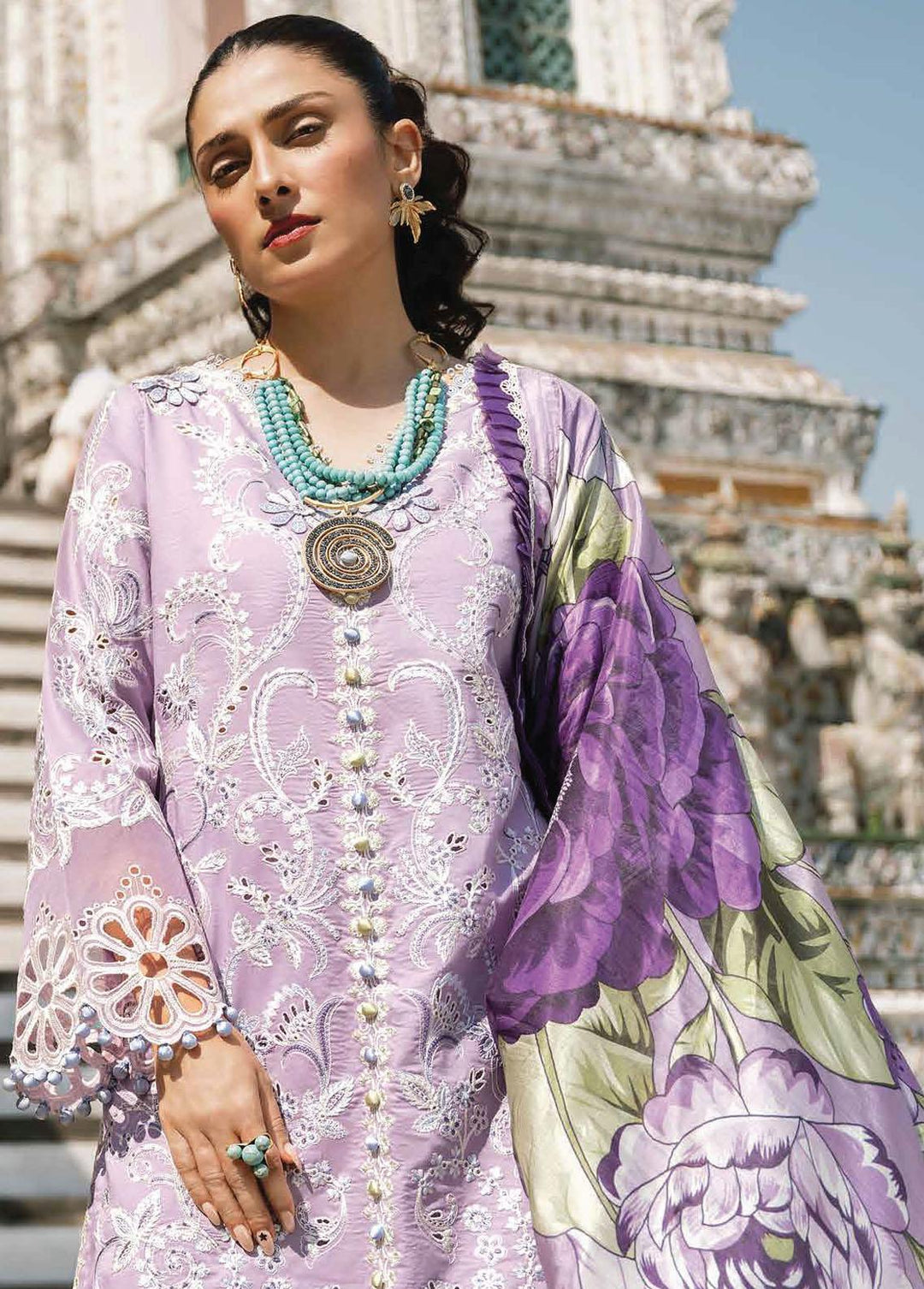 Lawana by Mushq Embroidered Lawn Suits Unstitched 3 Piece MQ23L MSL-23-03 Dao - Spring / Summer Collection