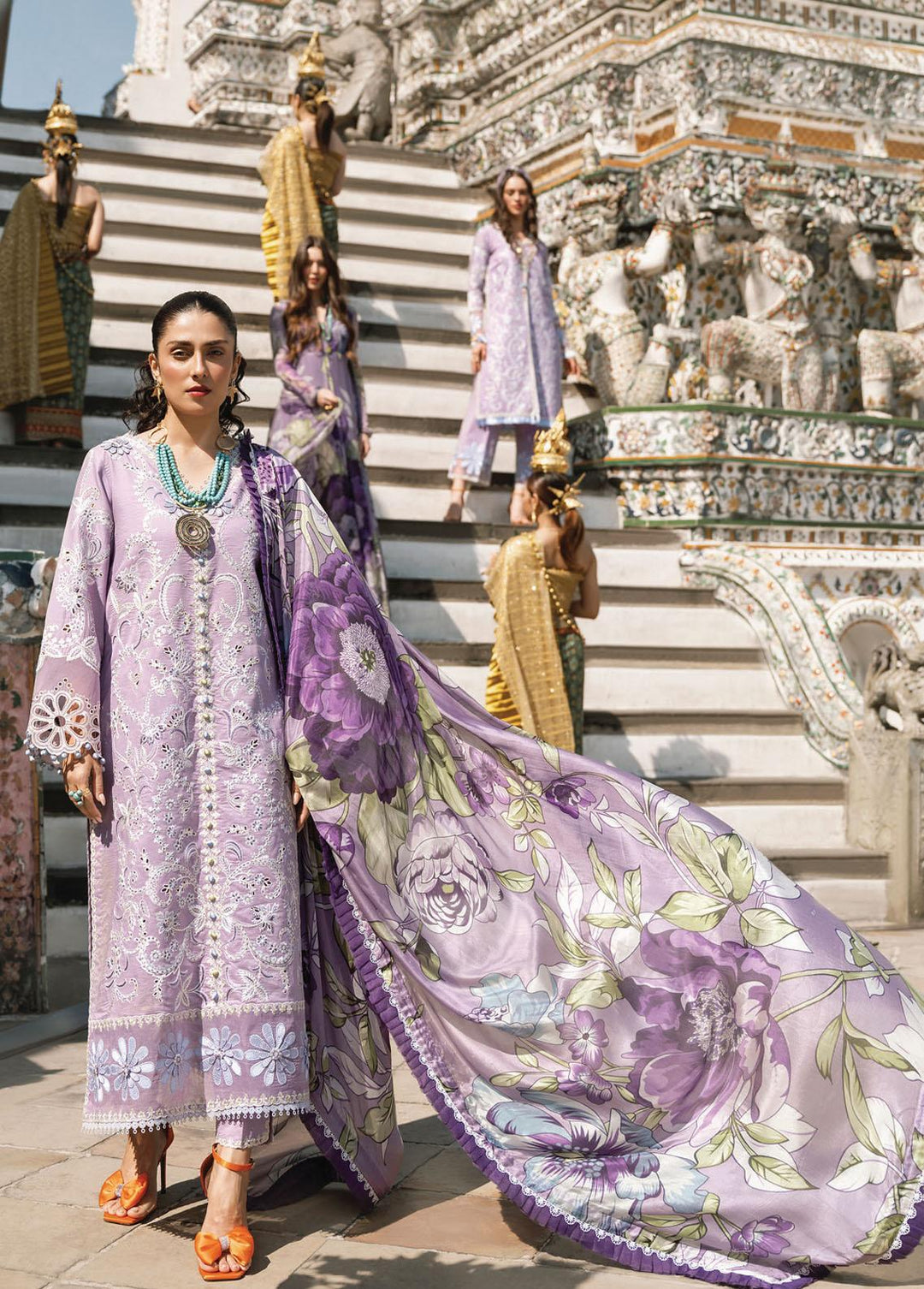 Lawana by Mushq Embroidered Lawn Suits Unstitched 3 Piece MQ23L MSL-23-03 Dao - Spring / Summer Collection