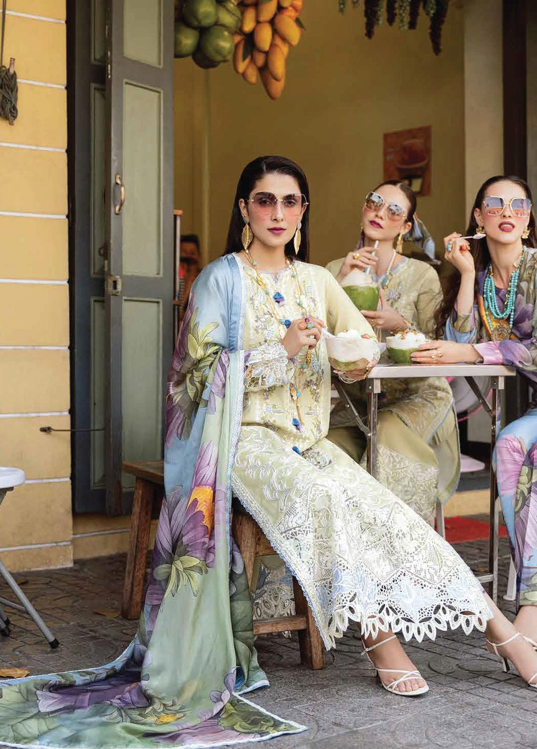 Lawana by Mushq Embroidered Lawn Suits Unstitched 3 Piece MQ23L MSL-23-04 Emon - Spring / Summer Collection