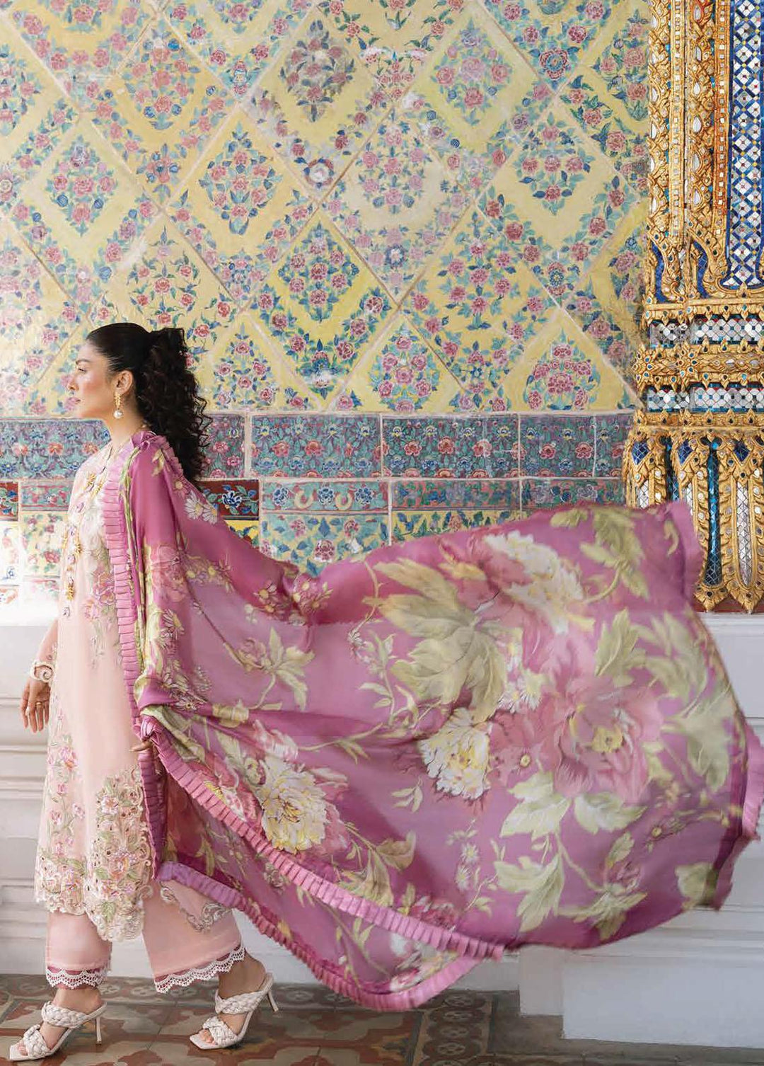 Lawana by Mushq Embroidered Lawn Suits Unstitched 3 Piece MQ23L MSL-23-05 Fatihah - Spring / Summer Collection