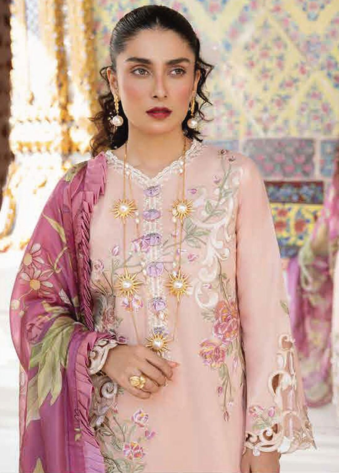 Lawana by Mushq Embroidered Lawn Suits Unstitched 3 Piece MQ23L MSL-23-05 Fatihah - Spring / Summer Collection