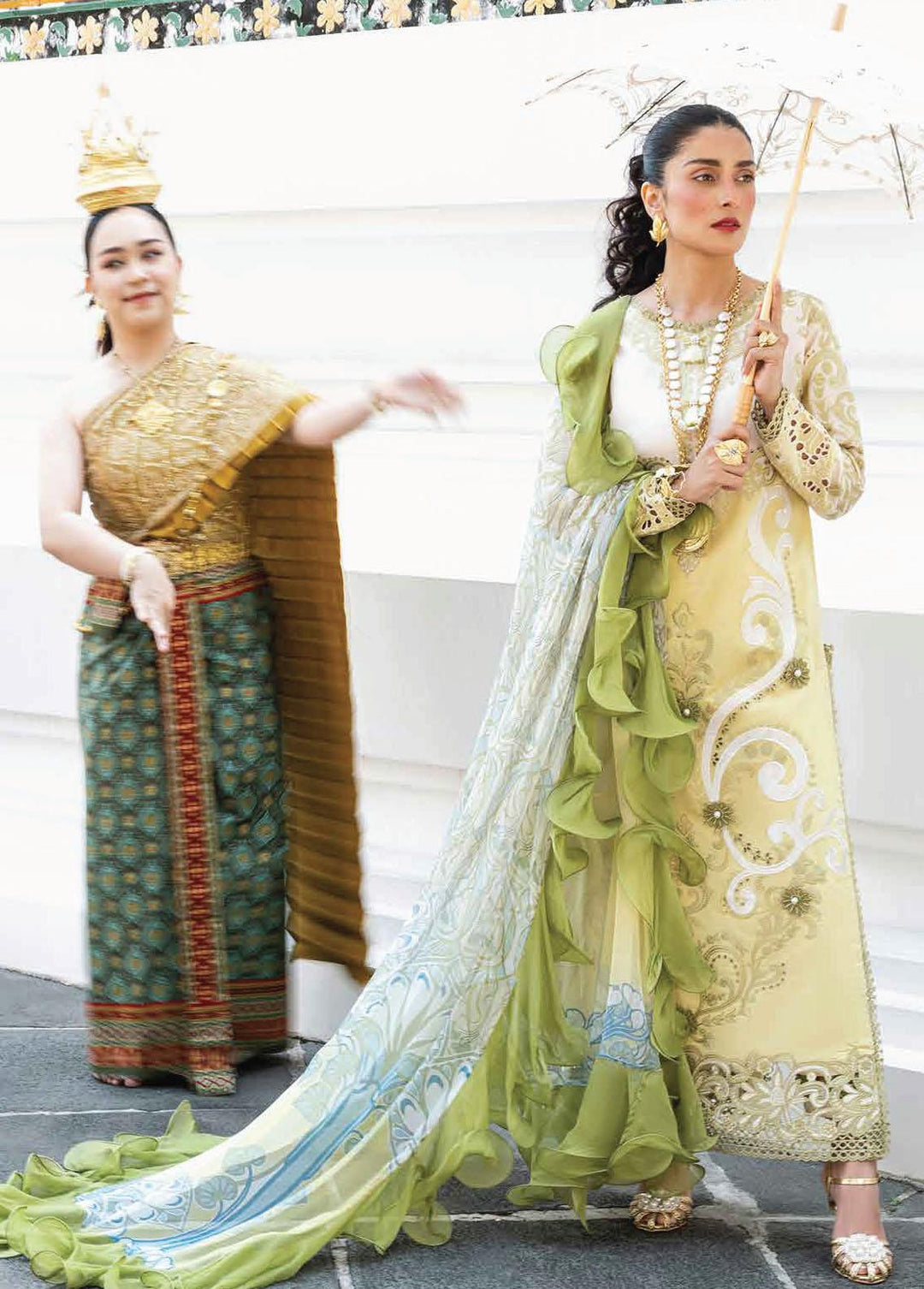 Lawana by Mushq Embroidered Lawn Suits Unstitched 3 Piece MQ23L MSL-23-06 Intira - Spring / Summer Collection