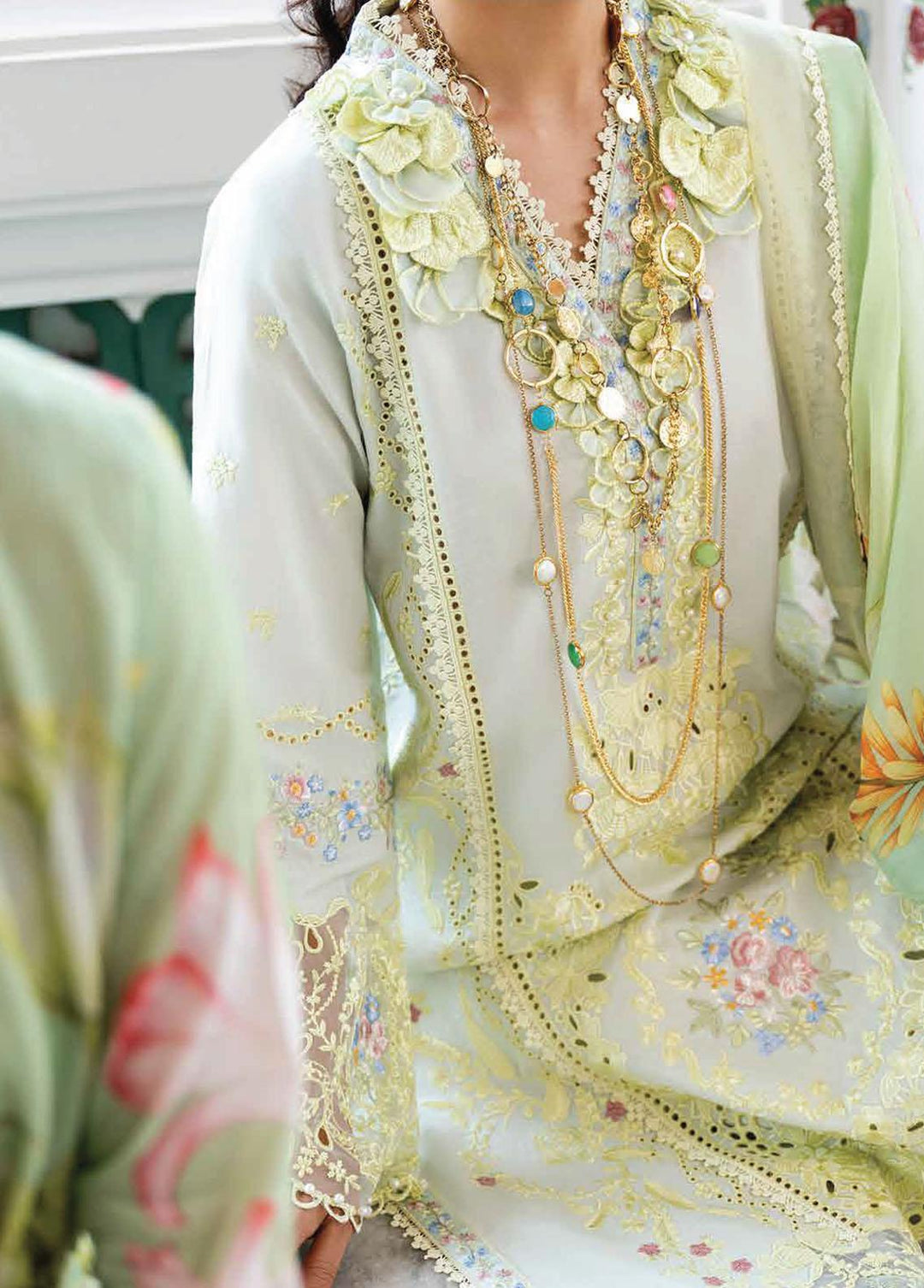 Lawana by Mushq Embroidered Lawn Suits Unstitched 3 Piece MQ23L MSL-23-07 Kamon - Spring / Summer Collection