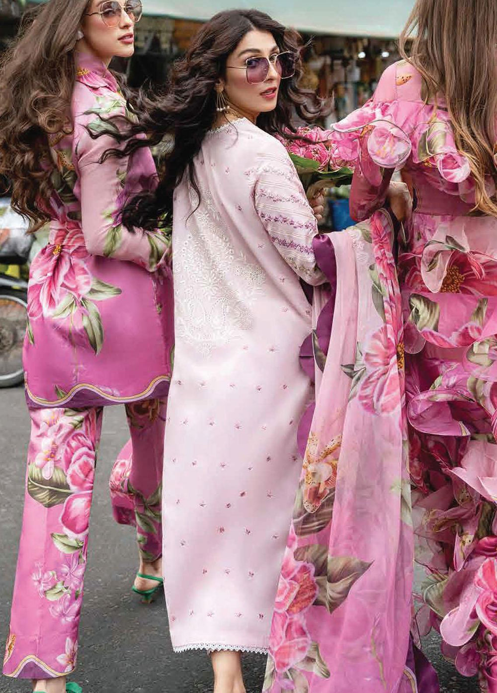 Lawana by Mushq Embroidered Lawn Suits Unstitched 3 Piece MQ23L MSL-23-14 Walia - Spring / Summer Collection